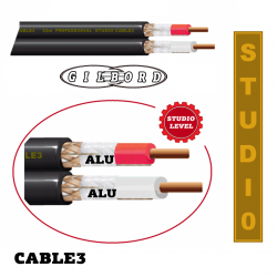 Gilbord Cable3 ατερμάτιστο στερεοφωνικό πλακέ καλώδιο